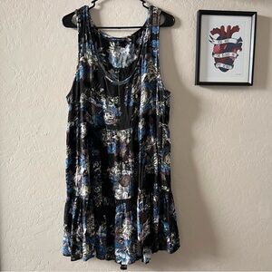 AE Outfitters Black Floral Tank Mini Dress